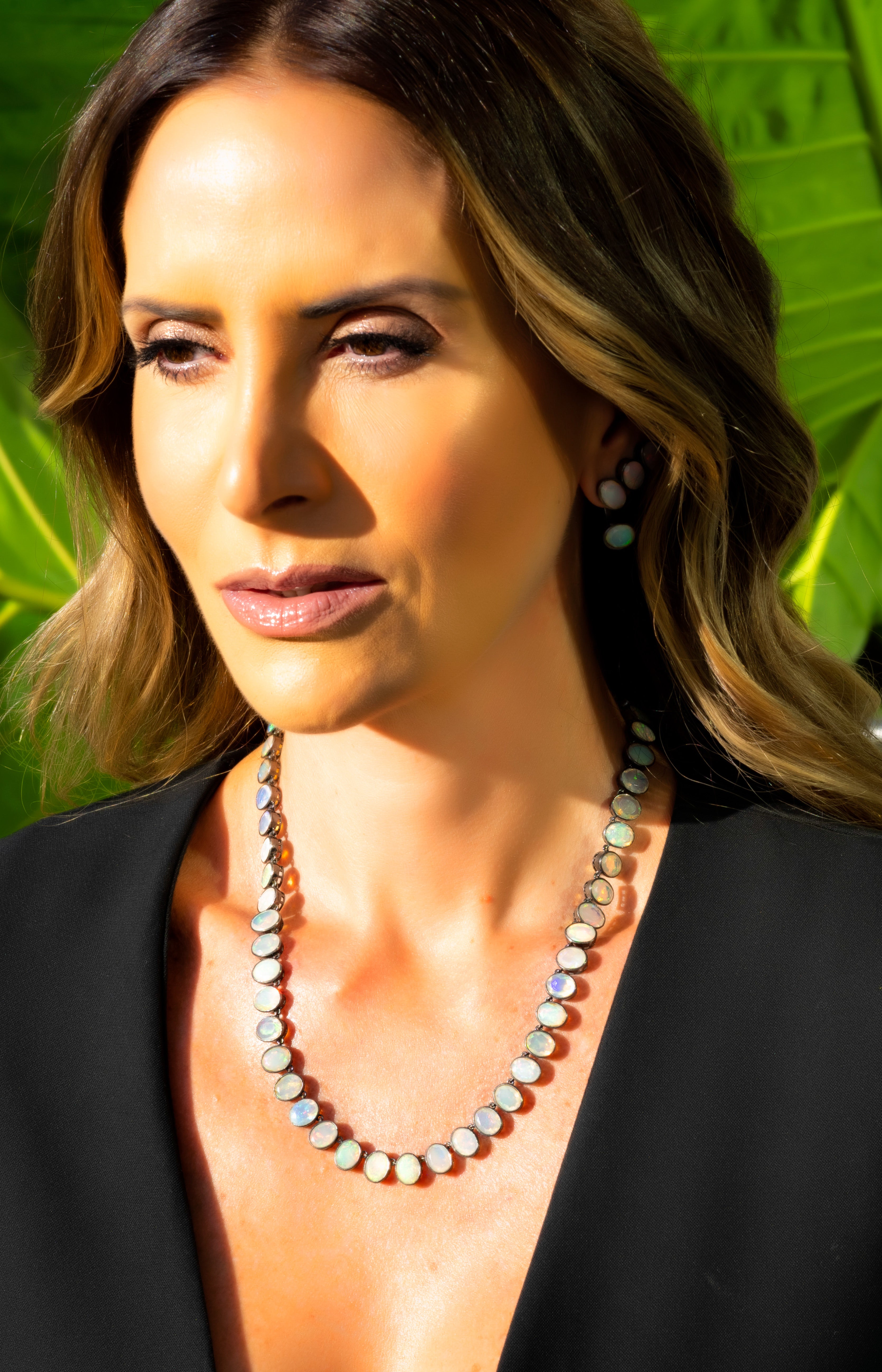 Suspiro Necklace - Black Rodium – Tatiana Irizar