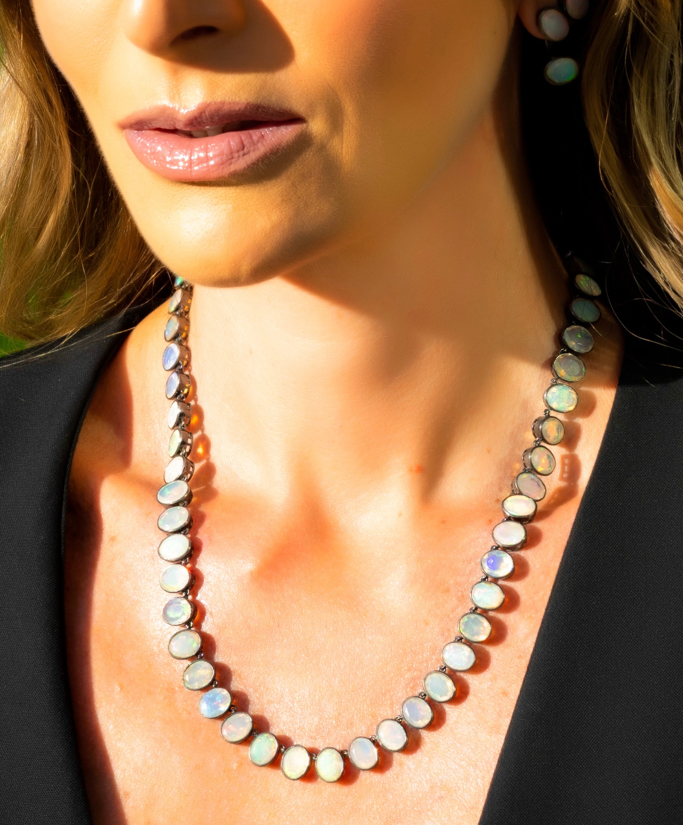 Suspiro Necklace - Black Rodium – Tatiana Irizar