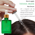 Tatiana Irizar Hair Serum How to Apply